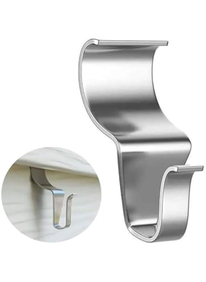 ZAAWUUT Metal Siding Hooks, Set of 10, Stainless Steel Concealed Wall Hook Hanger,S-Shaped Board Wall Seam Hooks Hide Wall Joints Siding Clips for Home Outdoor Decoration (10 Pieces) - Image 2